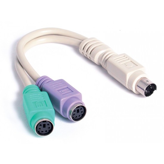 KB/MOUSE ADAPER - STARTECH 6in PS/2 Keyboard Mouse Splitter Cable Adapter