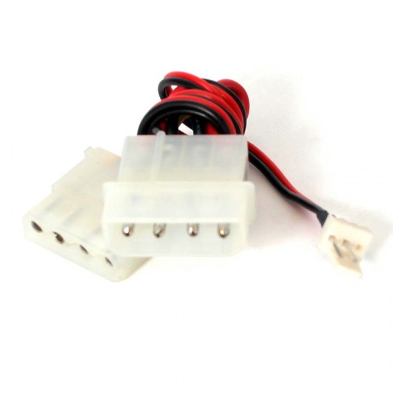 6" TX3 to Large Internal Power LP4 CPU Fan Adapter Cable