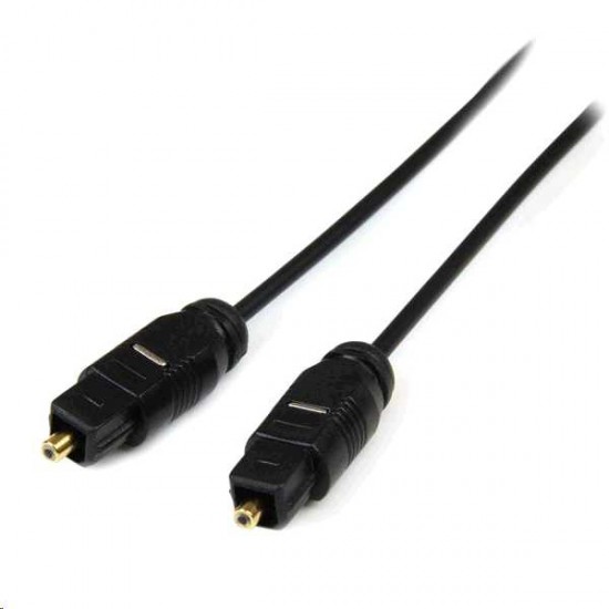 STARTECH THIN TOSLINK DIGITAL OPTICAL CABLE 3FT