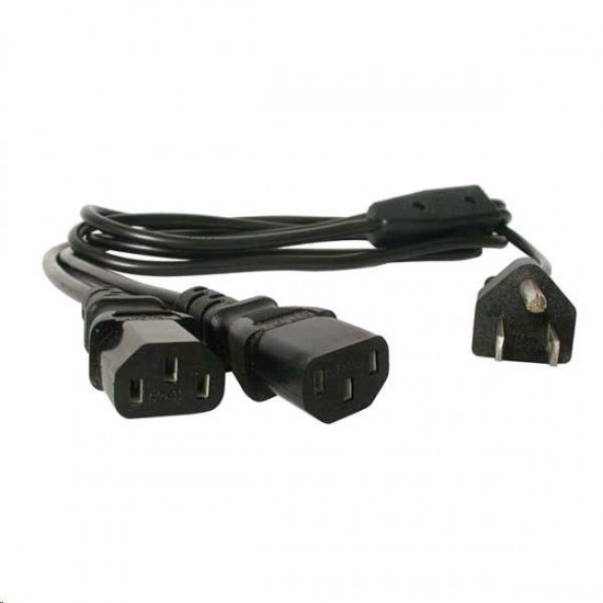 STARTECH Y POWER CORD -NEMA5-15P TO 2 X C13 -6FT 18AWG