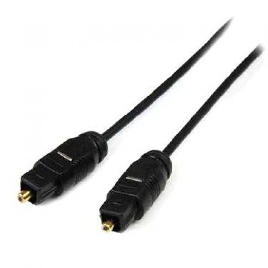 STARTECH THIN TOSLINK DIGITAL OPTICAL CABLE 6FT