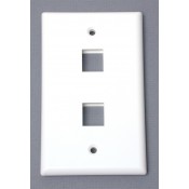 WALL PLATE DUAL WHITE