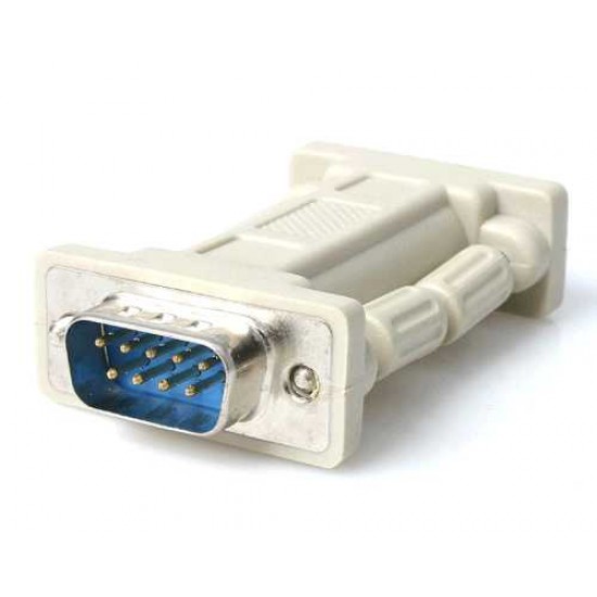 DB9 Null Modem Serial Adapter M/F