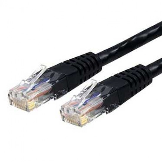 STARTECH 6FT BLACK MOLDED CAT6 UTP GIGABIT PATCH CABLE