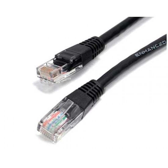 STARTECH 6FT BLACK MOLDED CAT5E UTP PATCH CABLE