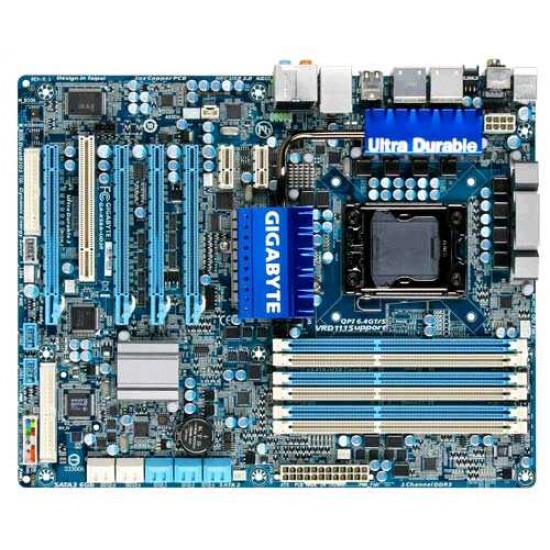 GIGABYTE S.1366 INTEL X58 ATX MOTHERBOARD WITH CORE I7-930-2.8GHZ PROCESSOR -12GB RAM CLEARANCE