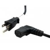 STARTECH POWER CORD NEMA 5-15 TO RIGHT ANGLE C13  - 10FT 18AWG