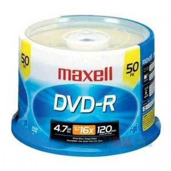 MAXELL DVD-R 16X  50 PK CAKE BOX