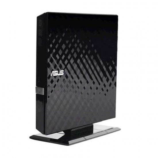 ASUS SDRW-08D2S-U/WHT/G 8X Slim External DVD Writer USB2.0- Black