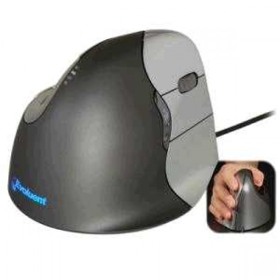 EVOLUENT WIRED RIGHT HANDED VERTICAL 6 BUTTON USB MOUSE 4