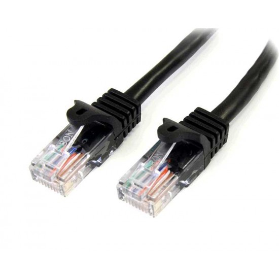 STARTECH CAT5E SNAGLESS UTP PATCH CABLE BLACK- 6FT