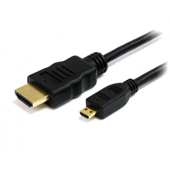 STARTECH HDMI TO MICRO HDMI HIGH SPEED WITH ETHERNET 6FT CABLE