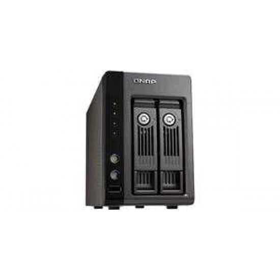 Qnap TS-219P+ 2-BAY Hot Swap Turbo Nas Raid Server W/ Iscsi Gblan USB2.0 Esata Print Server -Used - Tested