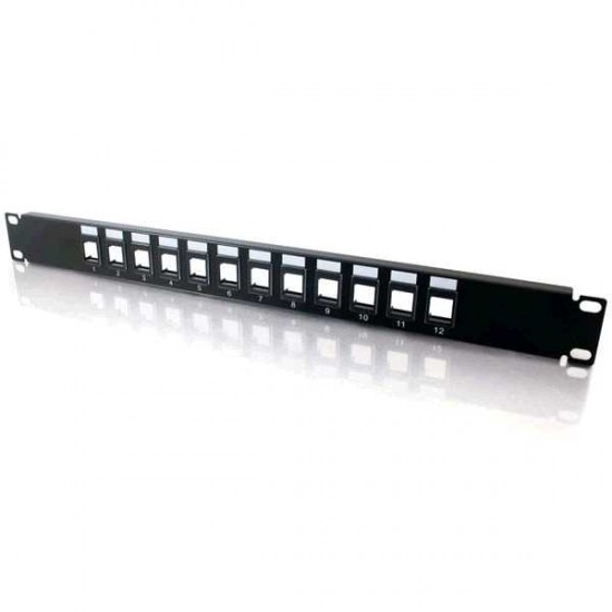 Cables to Go - Blank Keystone Patch Panel - 12 Port Cables to Go - Blank Keystone Patch Panel - 12 Port