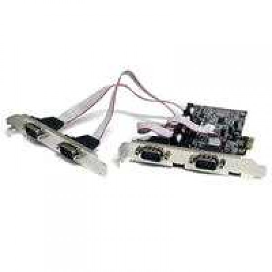 STARTECH 4 PORT NATIVE PCI EXPRESS RS232 SERIAL ADAPTER CARD WITH 16550 UART