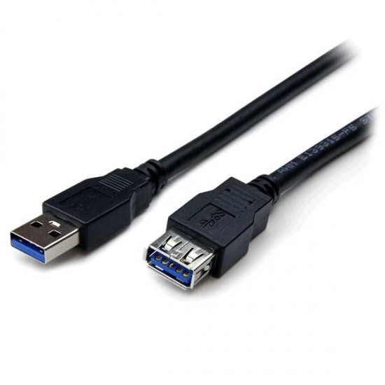 STARTECH SUPERSPEED USB 3.0 EXTENSION CABLE A TO A M/F  6FT BLACK