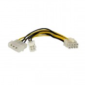 STARTECH 6" 4 PIN TO 8 PIN EPS POWER ADAPTER WITH LP4 F/M