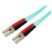 STARTECH 2M  10GB AQUA MULTIMODE 50/125 DUPLEX FIBER PATCH CABLE