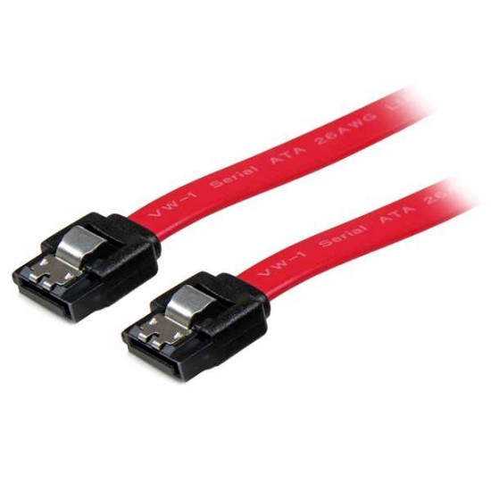 STARTECH LATCHING 8 INCH SATA CABLE RED