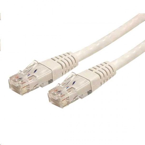 STARTECH 1FT WHITE MOLDED CAT6 UTP GIGABIT PATCH CABLE