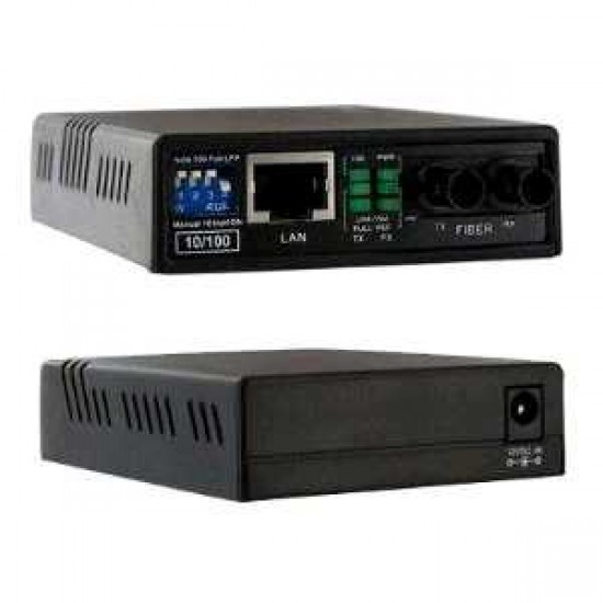 STARTECH 10/100 MBPS ETHERNET TO MULTI MODE ST FIBRE MEDIA CONVERTER-2 KM