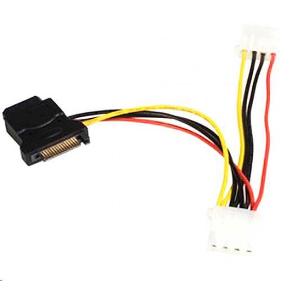 STARTECH SATA TO LP4 POWER CABLE ADAPTER WITH 2 ADDITIONAL LP4