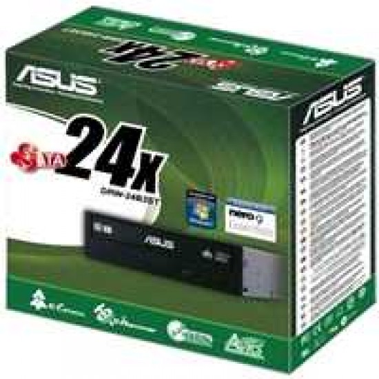 ASUS 24X DVD-RW BLACK SATA INTERNAL, RETAIL, NERO 9
