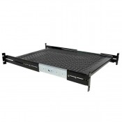 Startech 2U Adjustable Mounting Depth Vented Sliding Rack Mount Shelf  50lbs / 22.7kg