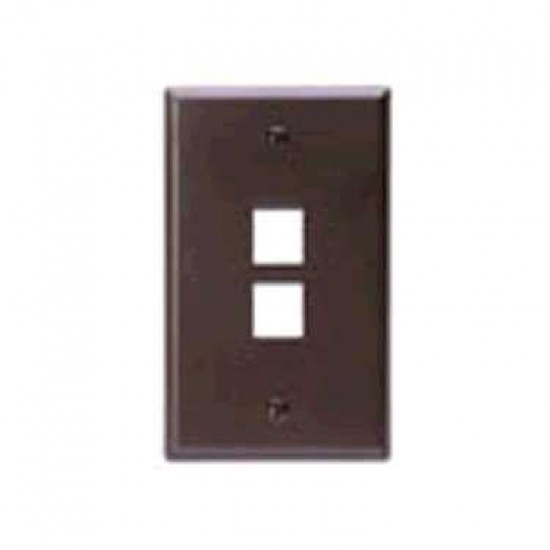 WALL PLATE DUAL BLACK
