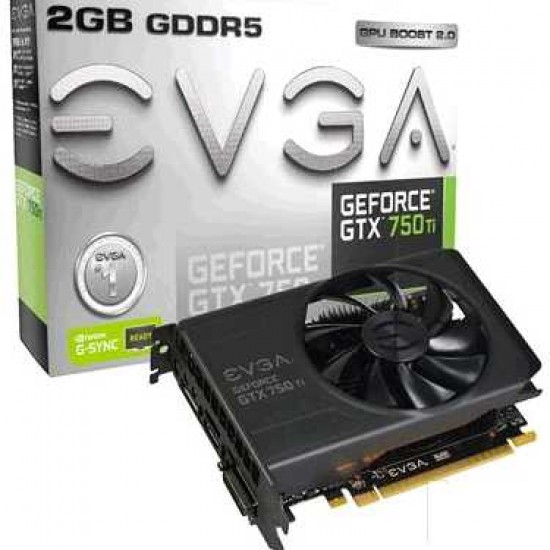 EVGA GeForce GTX 750TI 2GB GDDR5 128BIT DUAL-LINK DVI-I HDMI DP Graphics Card w/ G-SYNC Support -USED - TESTED