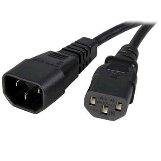 STARTECH EXTENSION C14 TO C13 - 10FT 18AWG POWER CABLE