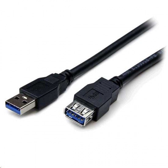 STARTECH 1M (3.3FT) BLACK SUPER SPEED USB3.0 EXTENSION CABLE A TO A -M/F