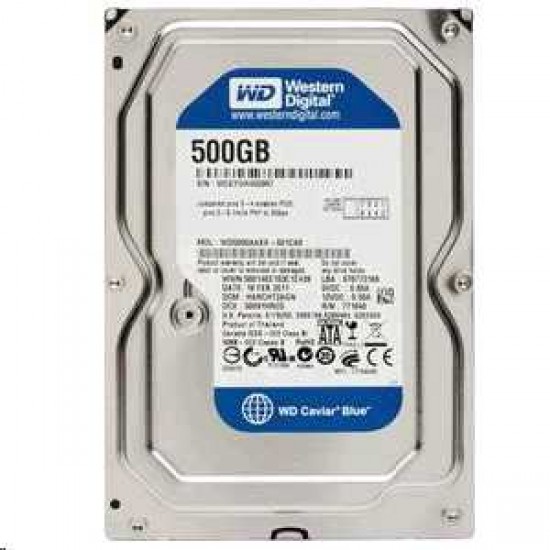 WESTERN DIGITAL 500GB BLUE 7200RPM 3.5INCH SATA HARD DRIVE - USED -TESTED