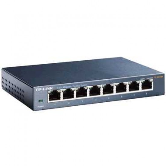 TP-LINK 8 PORT 10/100/1000 GIGABIT NETWORK SWITCH
