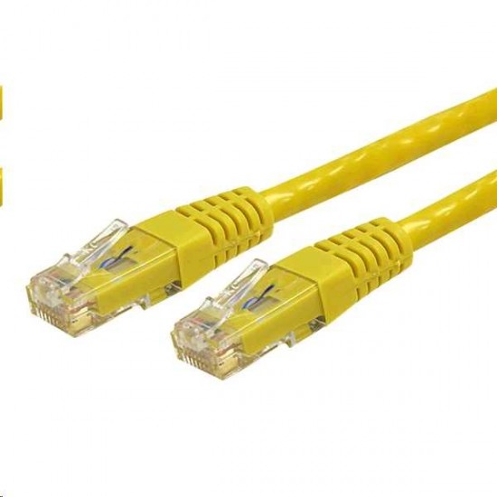 STARTECH 1FT YELLOW MOLDED CAT6 UTP GIGABIT PATCH CABLE