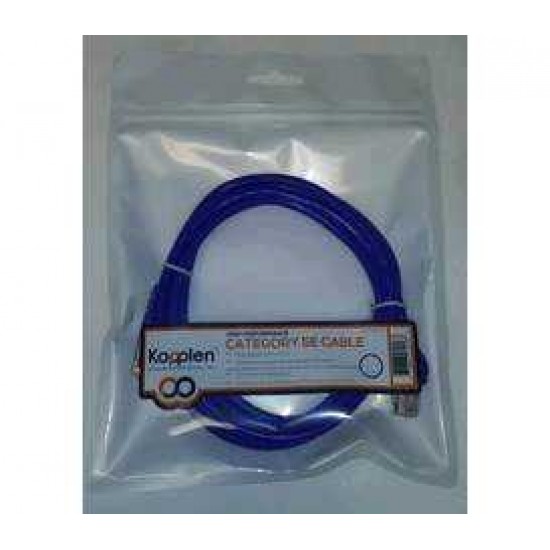 KOPPLEN CAT5E PATCH CABLE BLUE- 15FT