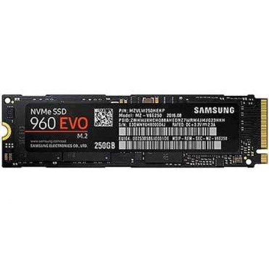 SAMSUNG 250GB 960 EVO M.2 PCI-E HARD DRIVE - USED - TESTED
