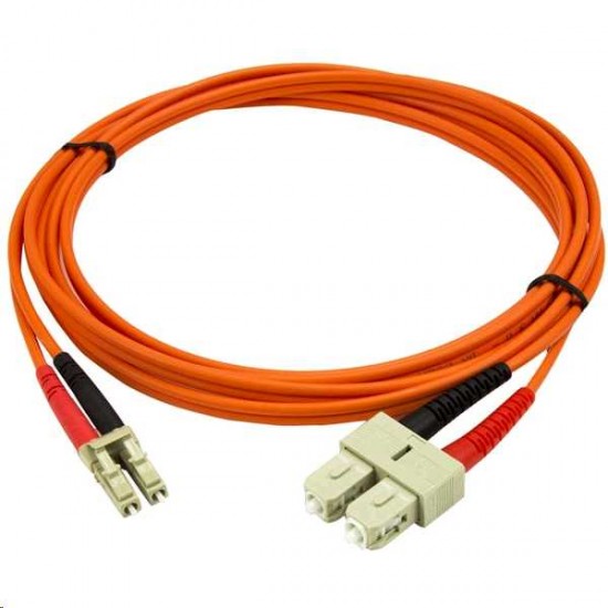 STARTECH Fiber Optic Cable - Multimode Duplex 50/125 - LSZH - LC/SC - 2 m