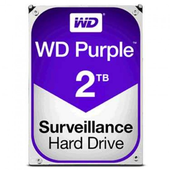 Western Digital Purple WD20PURZ 2TB SATA3 Intellipower 64MB Cache 3.5in Surveillance Hard Drive - CLEARANCE USED