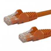 STARTECH RJ45  CAT6 SNAGLESS 6 INCH CABLE ORANGE