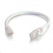 C2G CAT6 1FT WHITE UTP SNAGLESS PATCH CABLE
