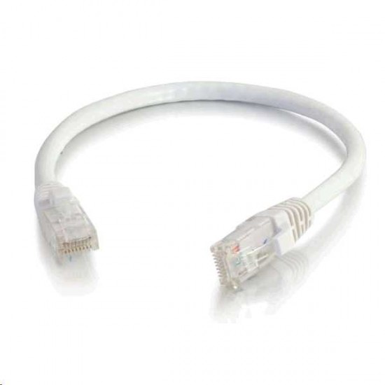C2G CAT6 1FT WHITE UTP SNAGLESS PATCH CABLE