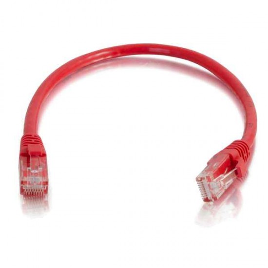 C2G CAT6 15FT RED SNAGLESS PATCH CABLE