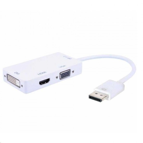 TECHLY DP TO HDMI/DVI/VGA M/F ADAPTER