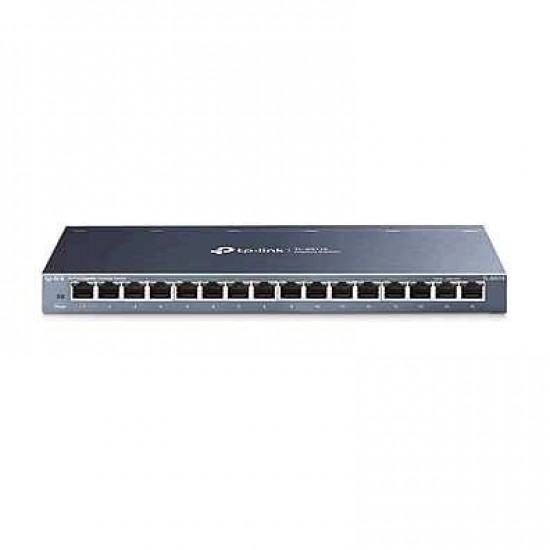 TP-Link 16 Port Gigabit Ethernet Network Switch, Desktop and Wall-Mount, Fanless, Sturdy Metal with Shielded Ports