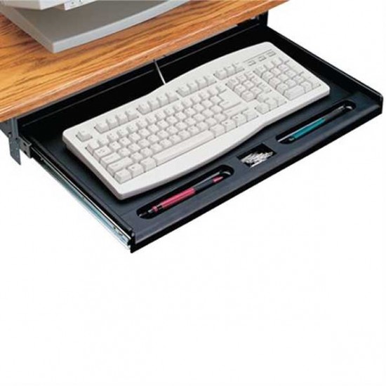 EXPONENT Underdesk Computer Keyboard Drawer, 4 Heights Adjustments, Easy to Install, No Assembly Required, Black