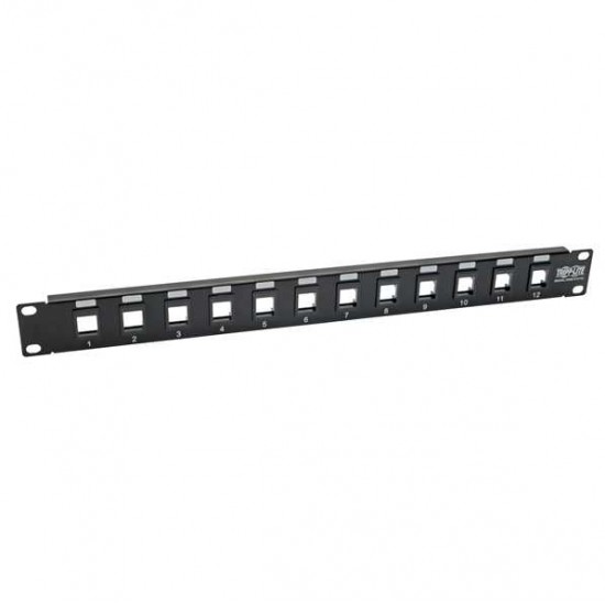 TRIPP LITE 12 PORT 1U BLANK  PATCH PANEL RACK MOUNTABLE