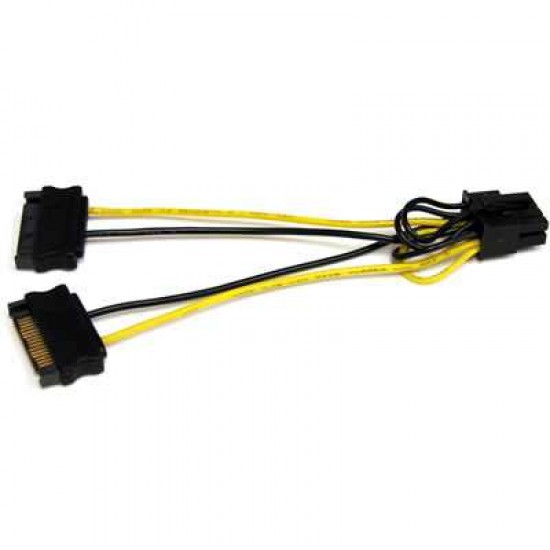 STARTECH 6IN SATA POWER TO 8 PIN PCI EXPRESS VIDEO CARD POWER CABLE ADAPTER