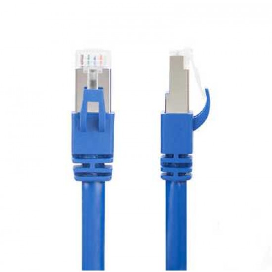PC 1FT CAT7  BLUE  (S/STP s/FTP) 24AWG STRANDED ETHERNET CABLE