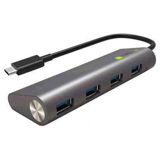 TECHLY USB C 3.1 SUPERSPEED 4 PORT TYPE A HUB